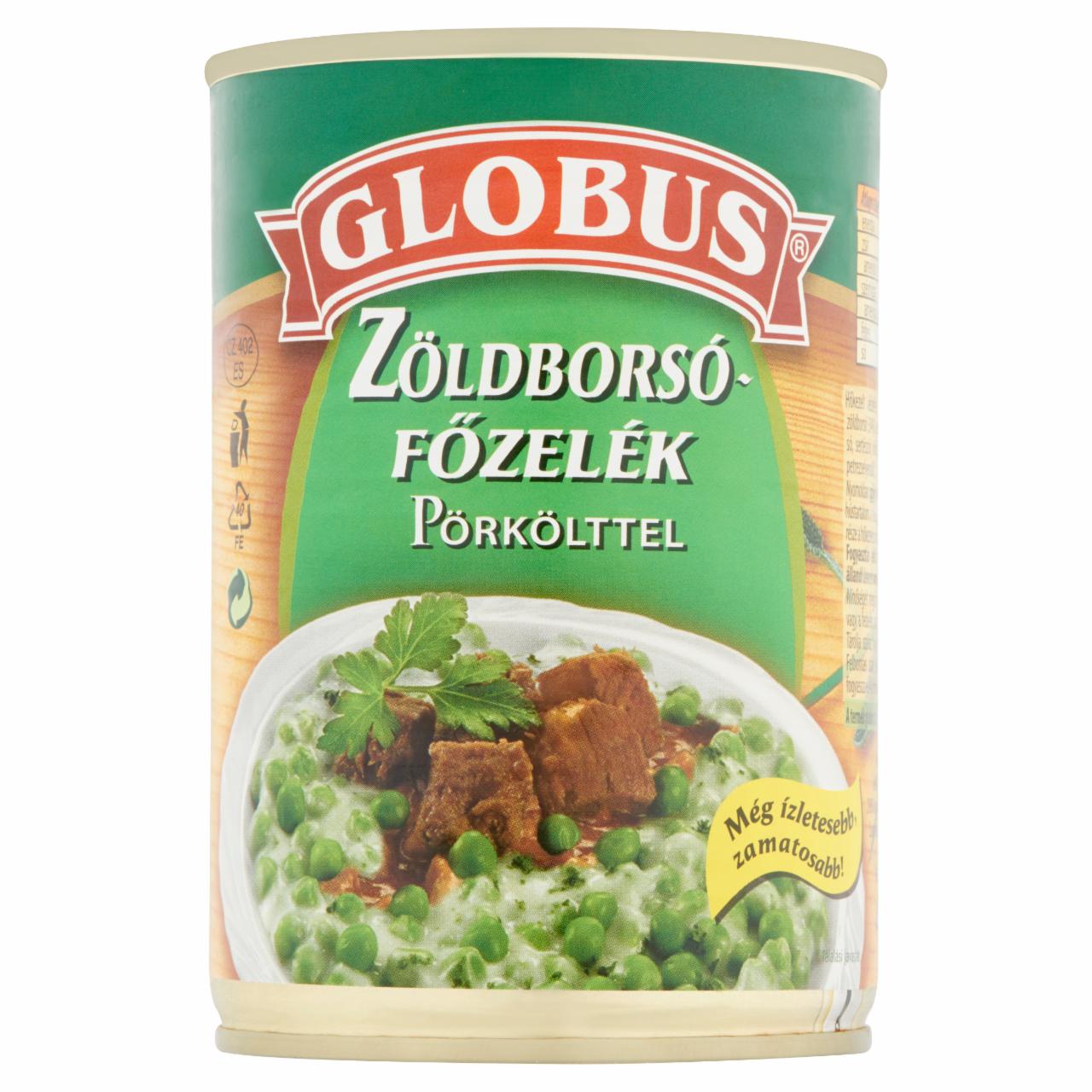 Képek - Globus zöldborsófőzelék pörkölttel 400 g