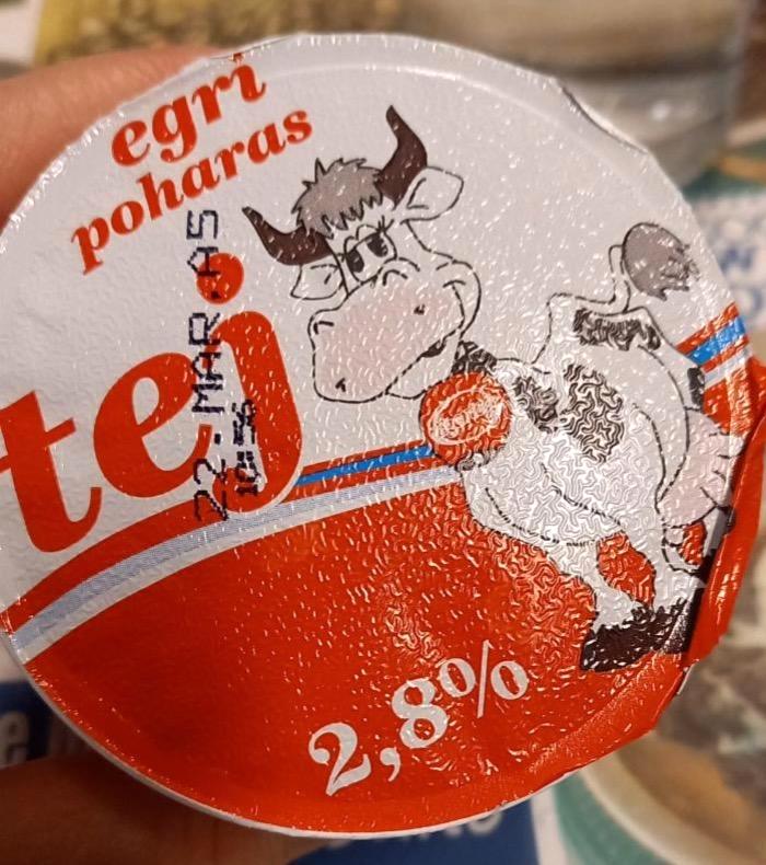 Képek - Egri poharas tej 2,8%