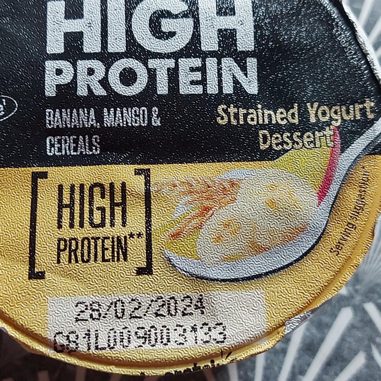Képek - High protein banana mango & cereals Milbona