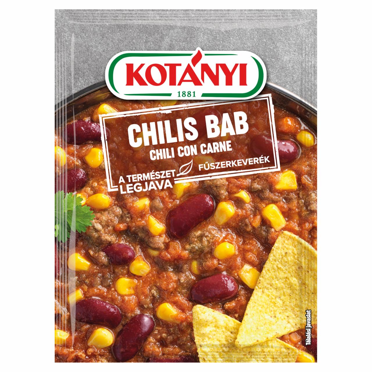 Képek - Kotányi chilis bab - chili con carne fűszerkeverék 25 g
