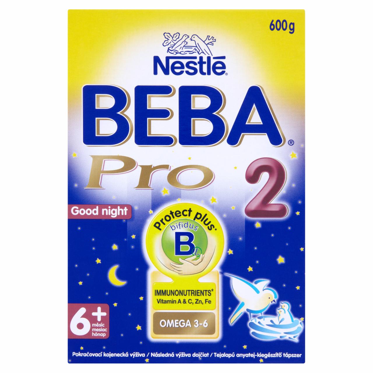 Képek - Nestlé Beba Pro 2 Jó Éjszakát! anyatej-kiegészítő tápszer 6 hónapos kortól 600 g