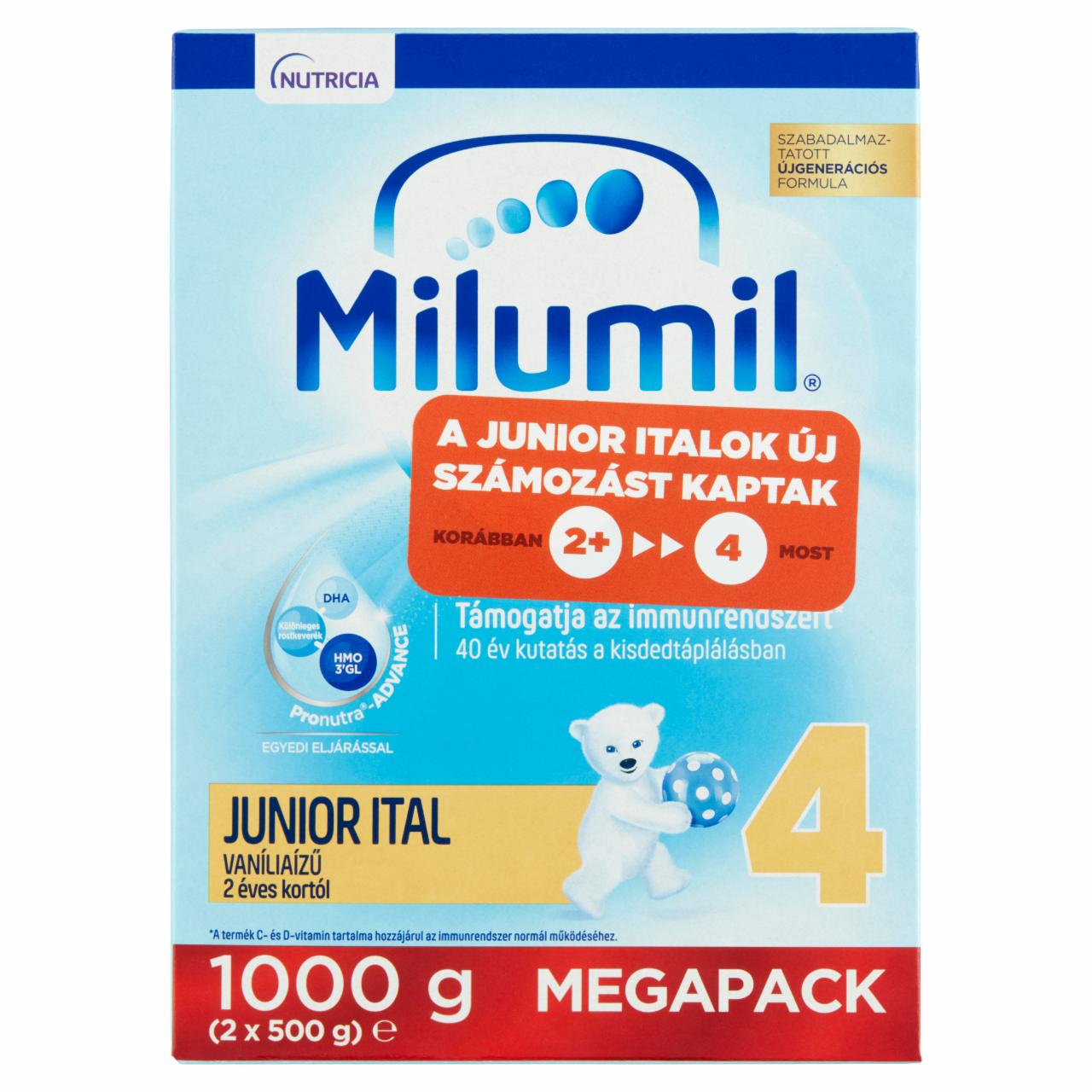 Képek - Milumil Nutri-Biotik 4 Junior tejalapú italpor 2 év+ 1000 g