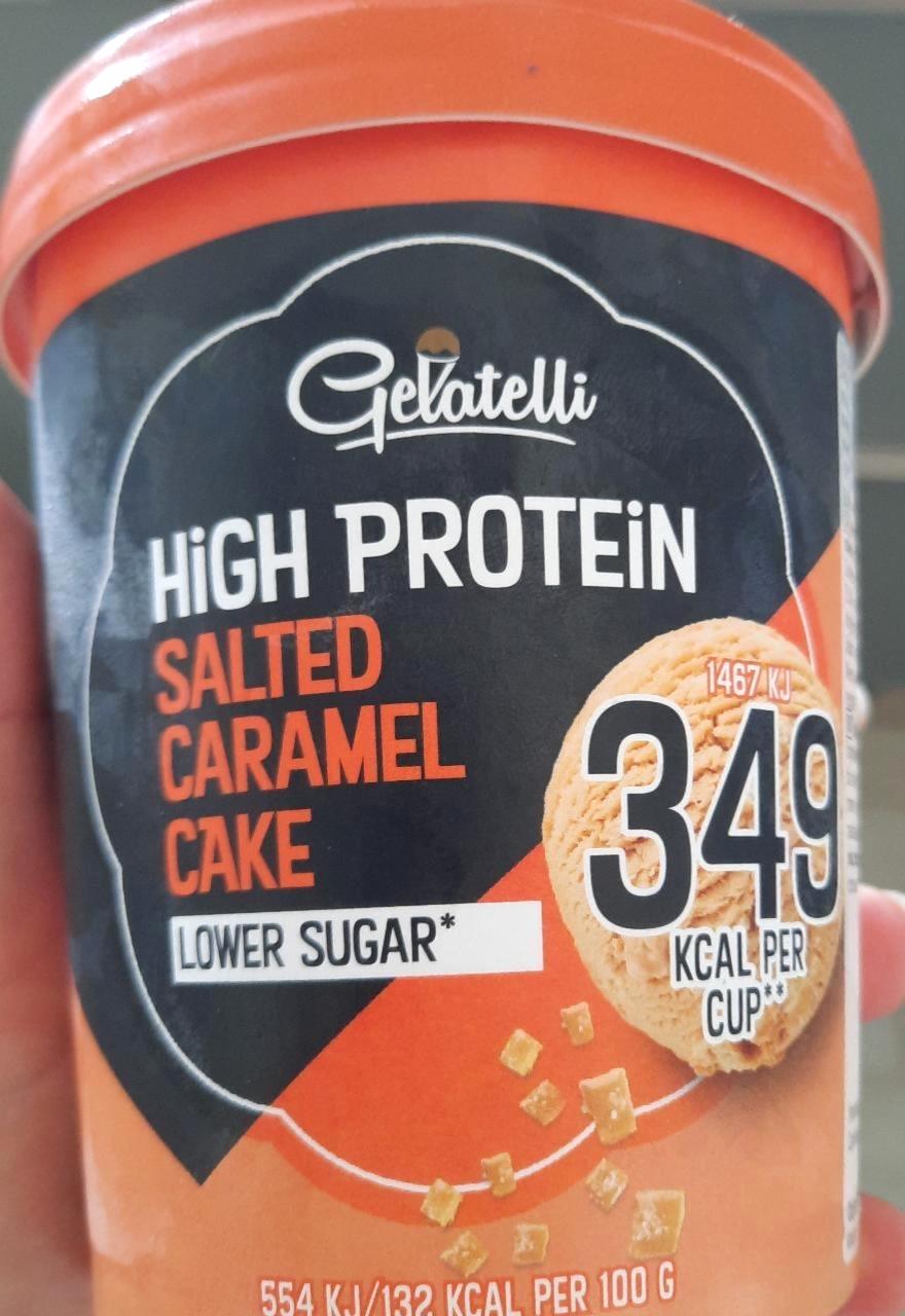 Képek - High protein jégkrém Salted caramel cake Gelatelli