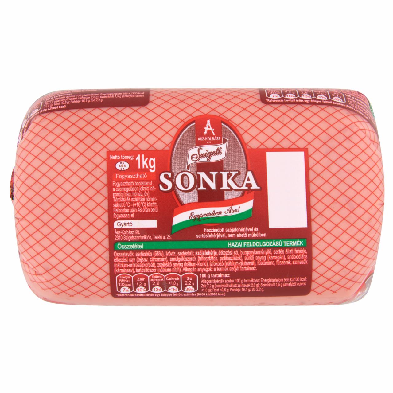 Képek - Ász-Kolbász Szigeti sonka 1 kg