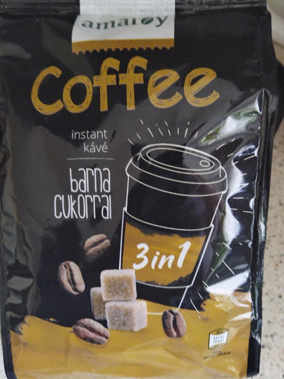 Képek - Instant kávé barna cukorral Amaroy