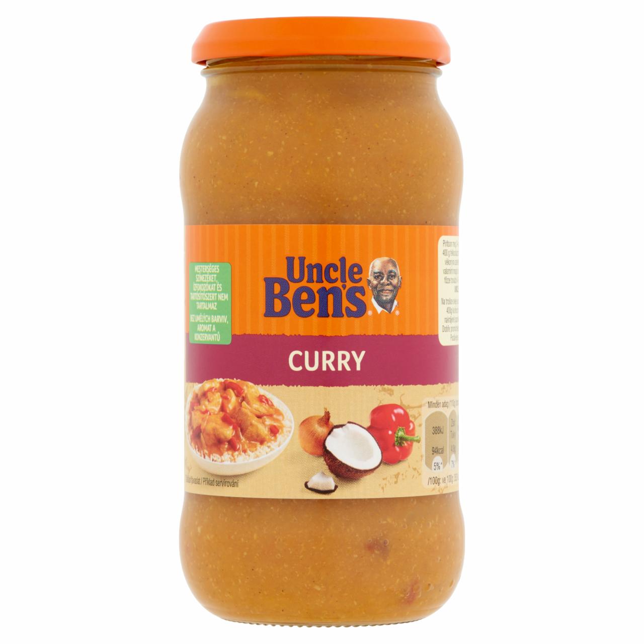 Képek - Uncle Ben's curry-szósz borssal és kókusszal 440 g