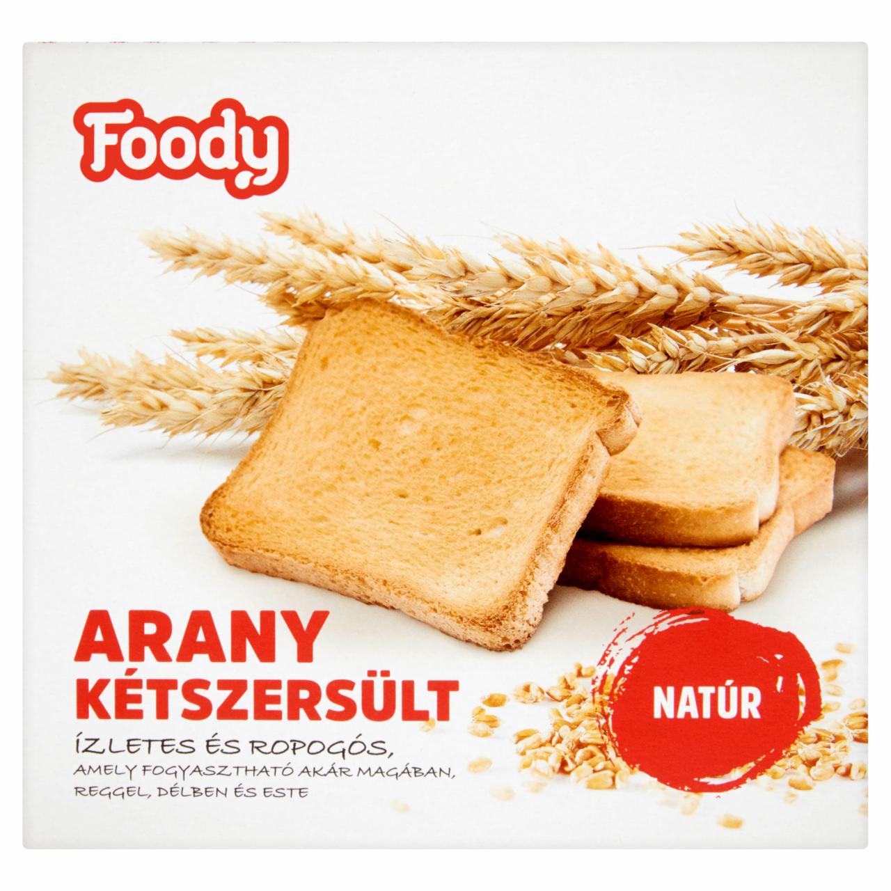 Képek - Foody natúr arany kétszersült 220 g