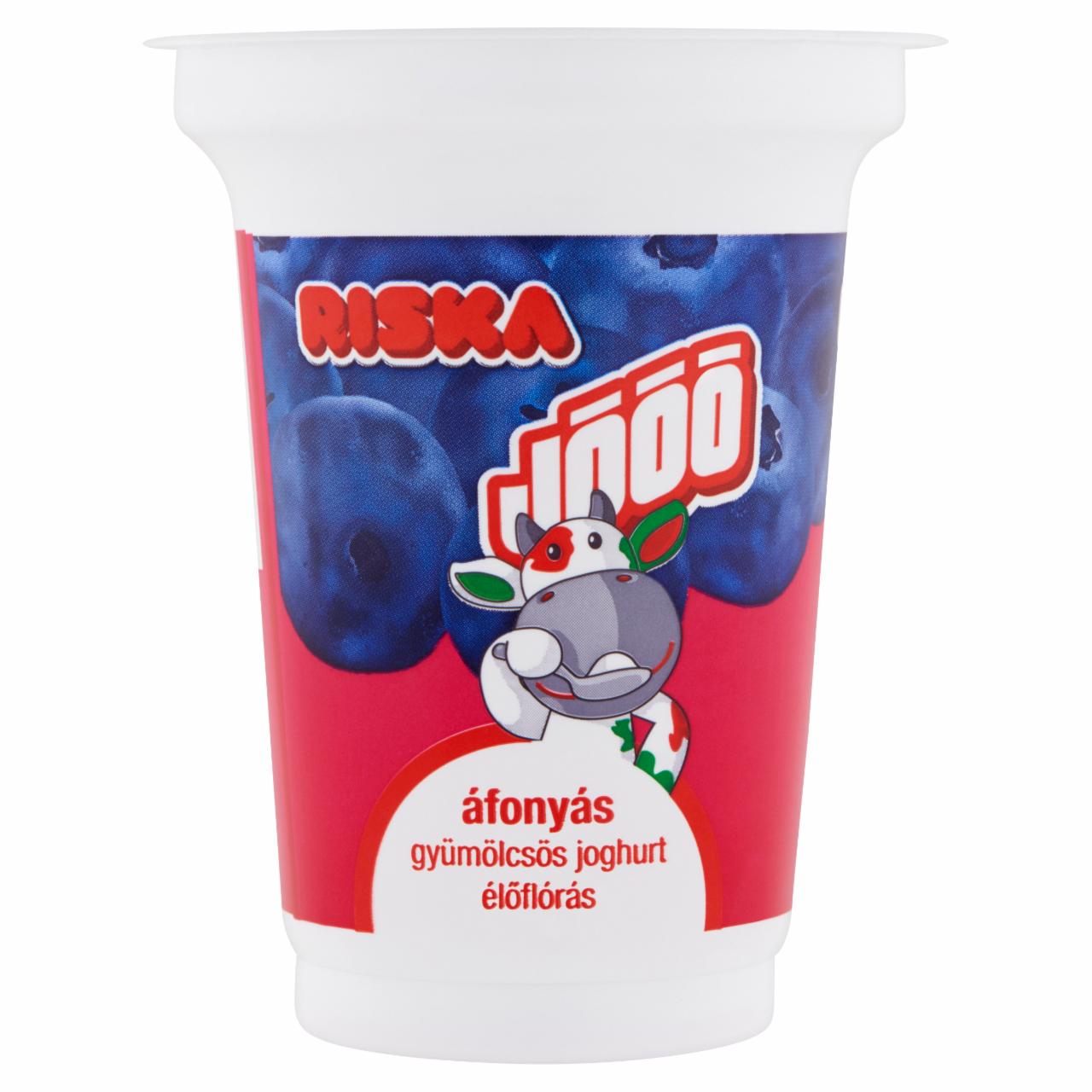 Képek - Riska Jóóó élőflórás zsírszegény áfonyás gyümölcsös joghurt 375 g