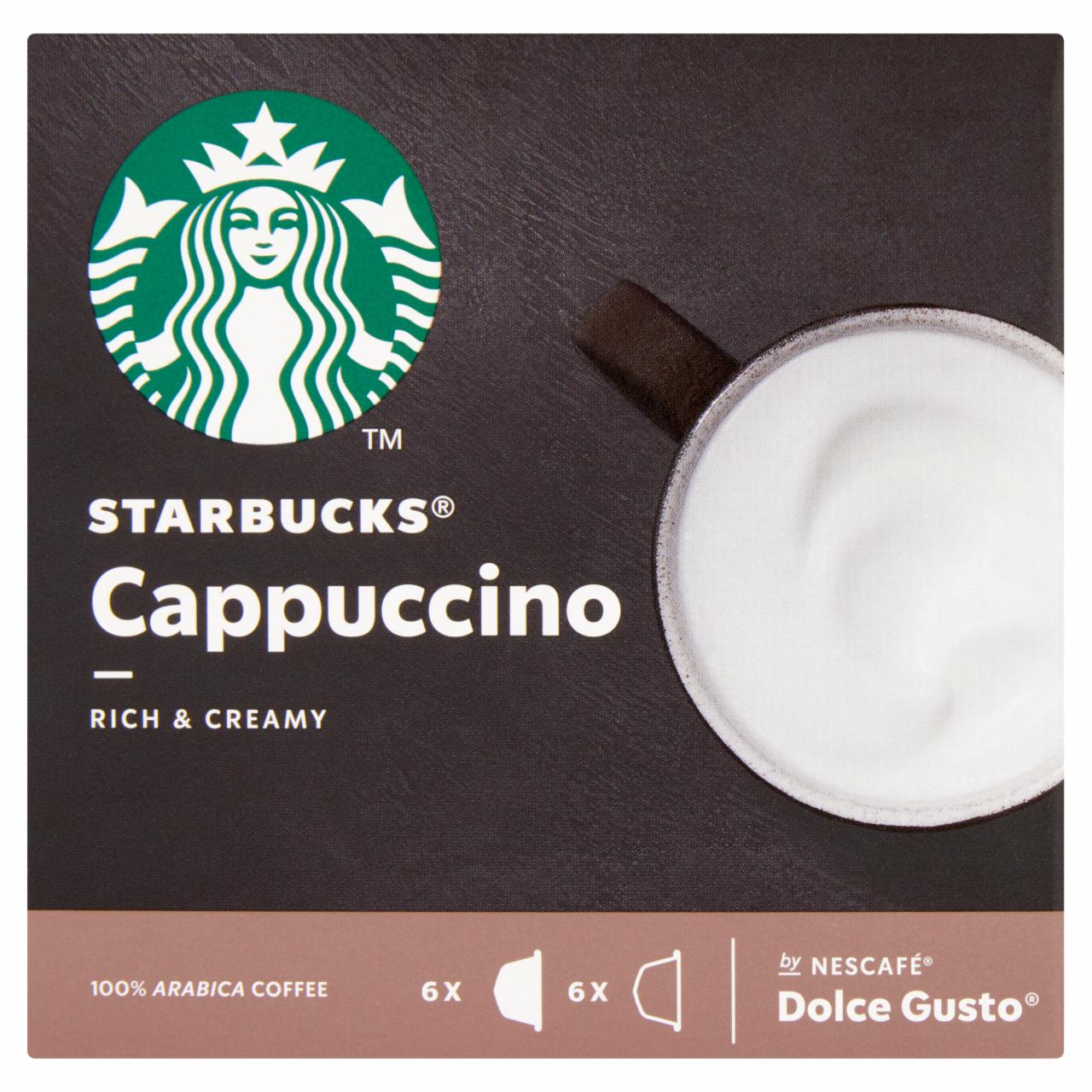 Képek - Starbucks by Nescafé Dolce Gusto Cappuccino tej- és kávékapszula 12 db/6 csésze 120 g