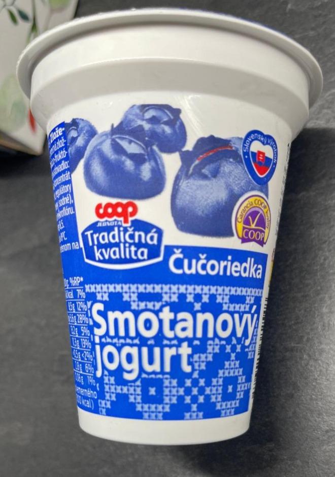 Képek - Smotanový jogurt čučoriedka Coop Tradičná Kvalita
