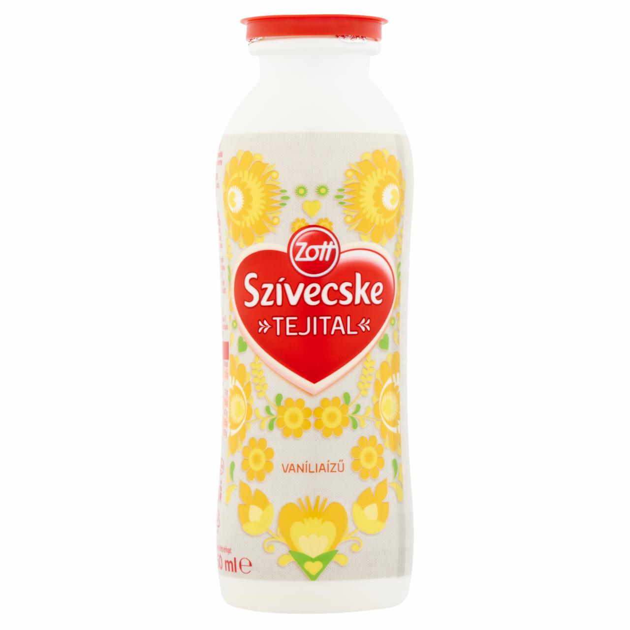 Képek - Zott Szívecske zsírszegény vaníliaízű tejital 250 ml