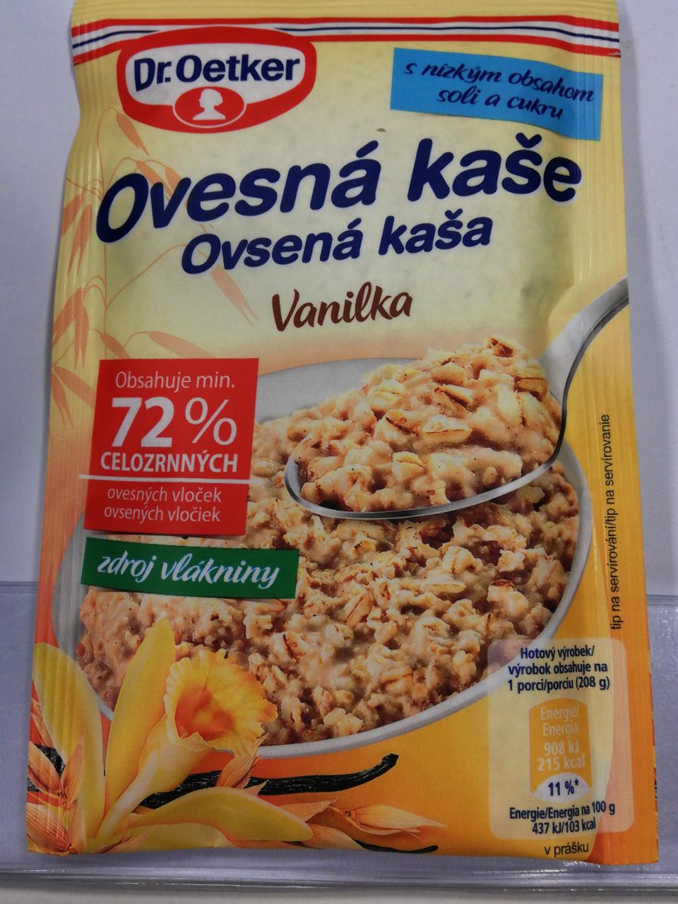 Képek - Ovesná kaše vanilka Dr.Oetker