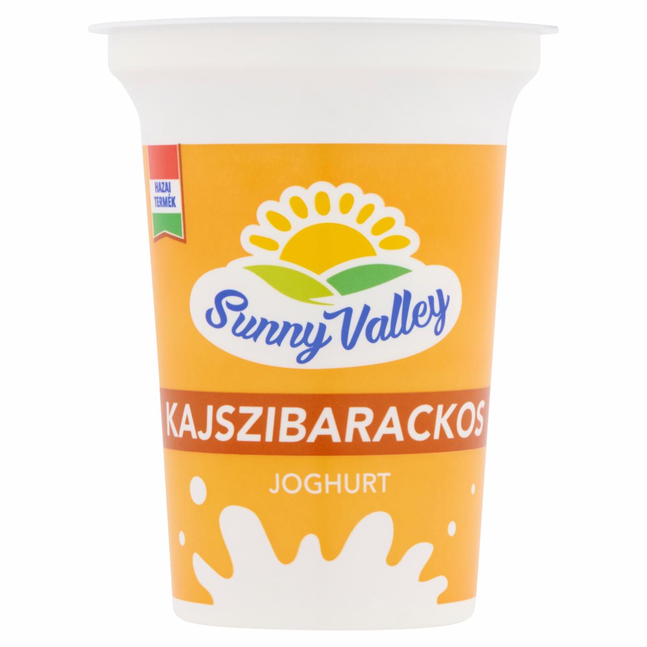 Képek - Sunny Valley élőflórás, zsírszegény kajszibarackos joghurt 375 g