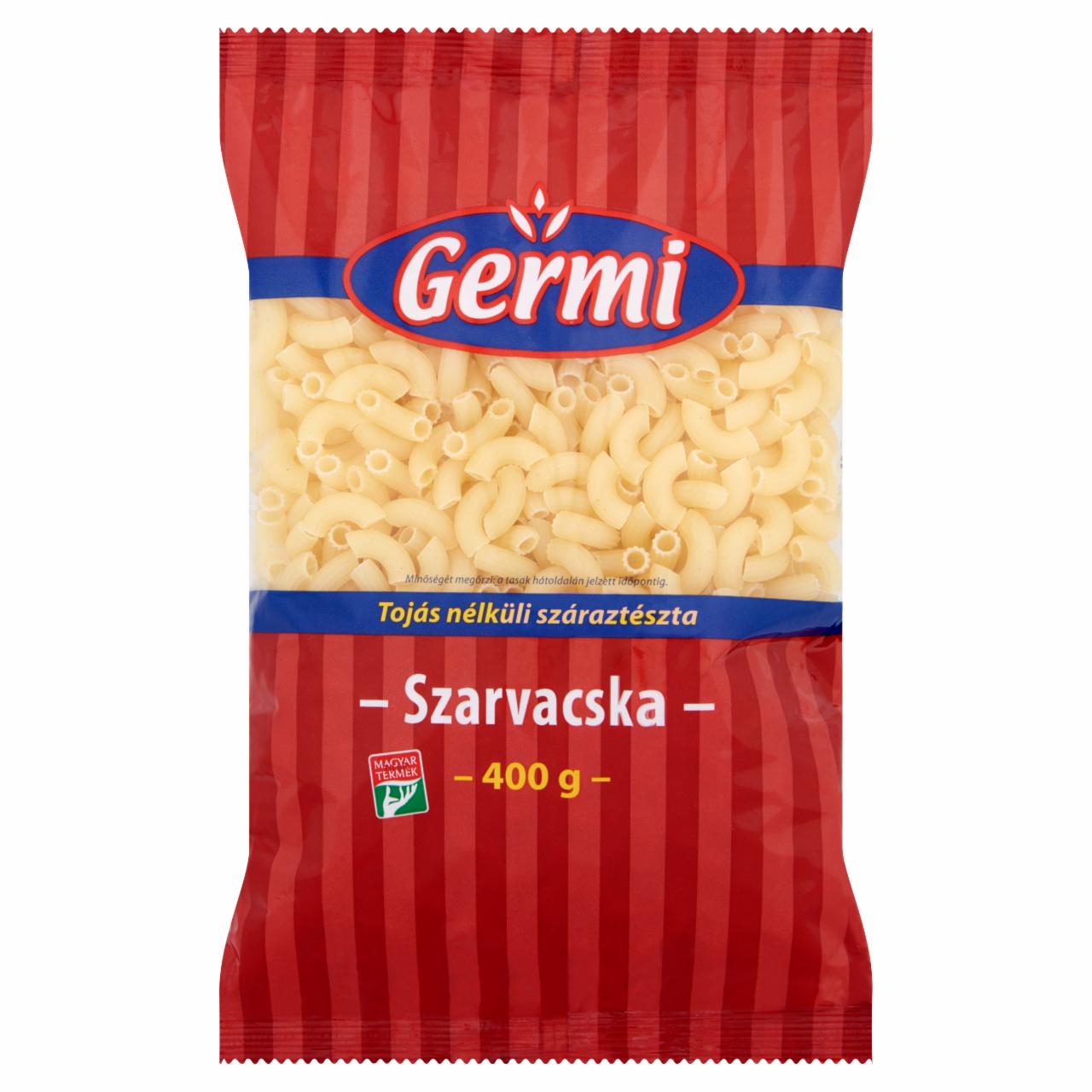 Képek - Germi szarvacska tojás nélküli száraztészta 400 g