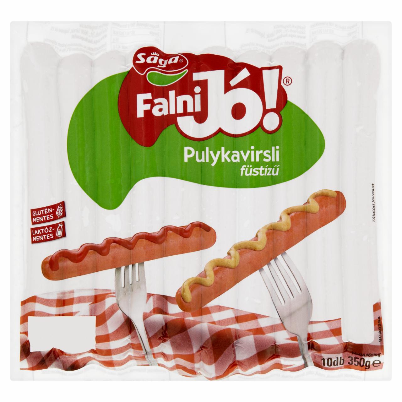 Képek - Sága Falni Jó! füstízű pulykavirsli 10 db 350 g