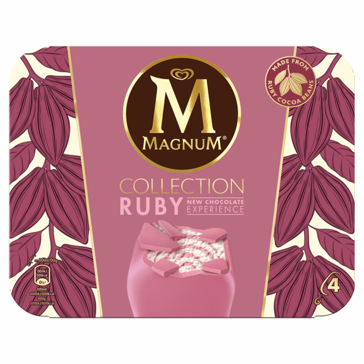 Képek - Magnum multipack jégkrém Ruby 4 x 90 ml