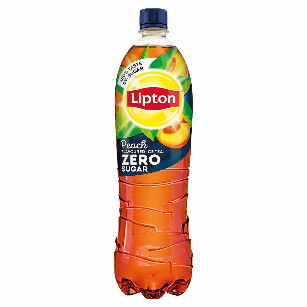 Képek - Lipton Ice Tea Zero energiamentes őszibarackízű szénsavmentes üdítőital édesítőszerekkel 1,5 l