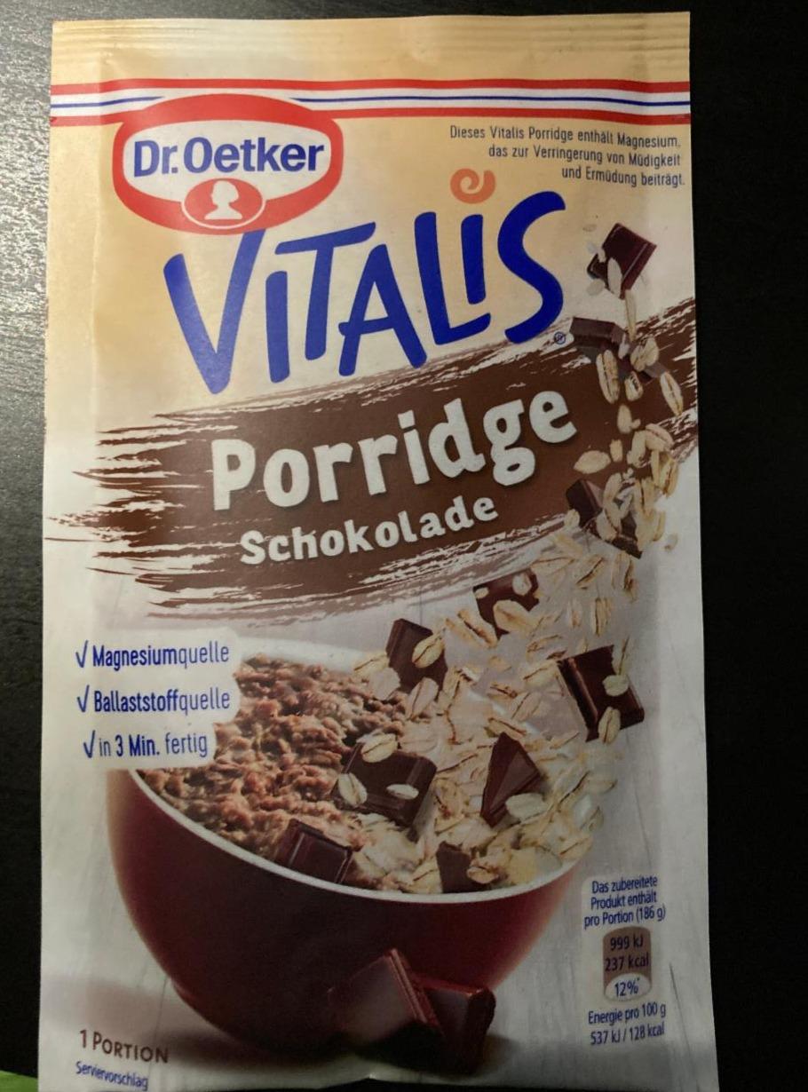 Képek - Dr. Oetker Vitalis csokoládés zabkása alappor 3 x 61 g