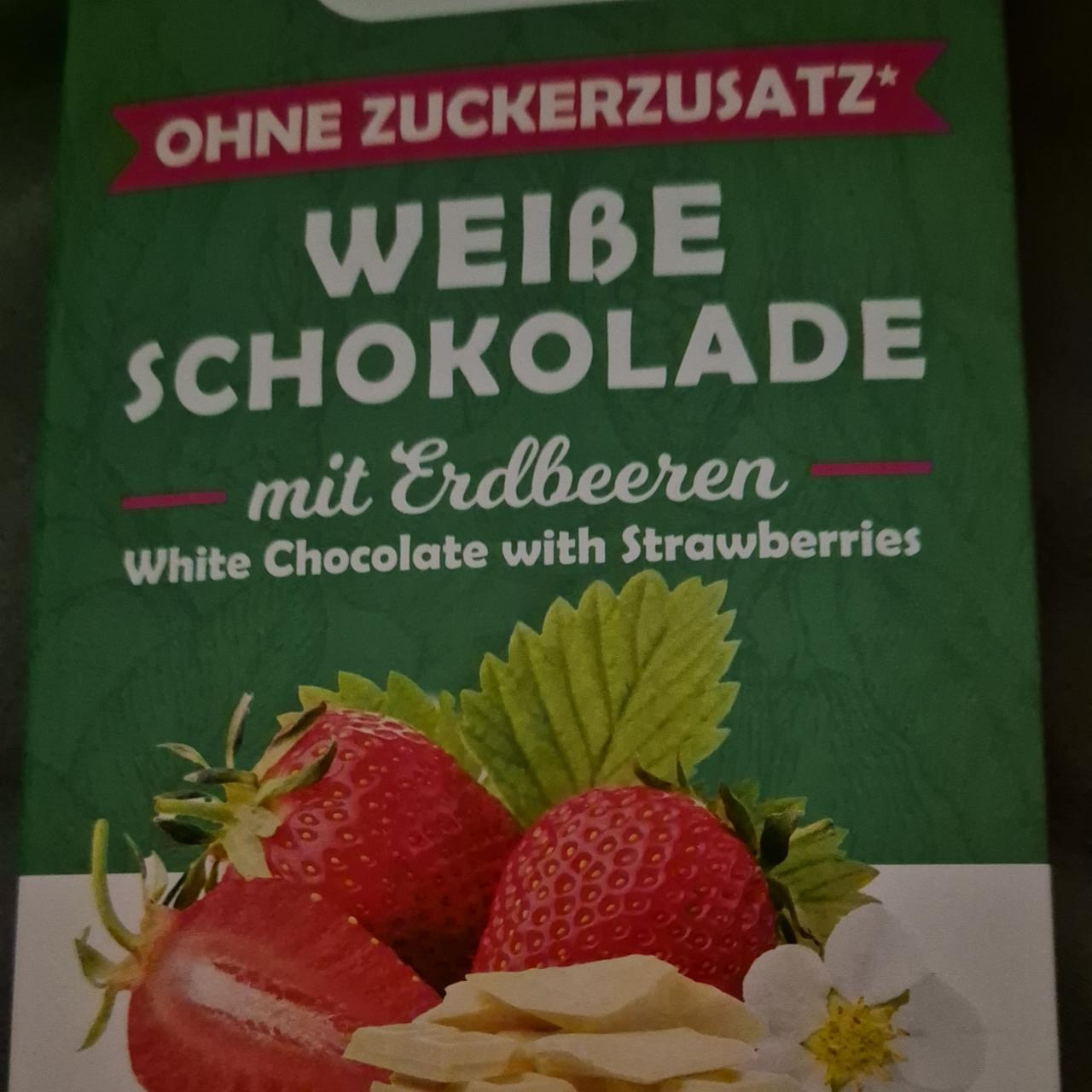 Képek - WeiBe schokolade mit Erdbeeren Simply Keto