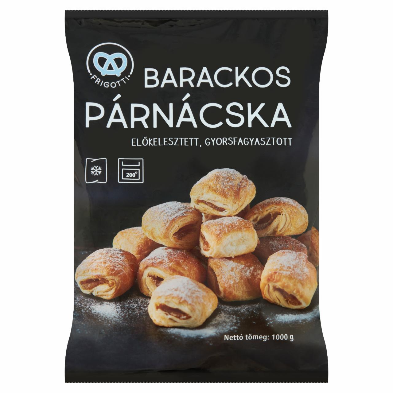 Képek - Frigotti előkelesztett, gyorsfagyasztott barackos párnácska 1000 g