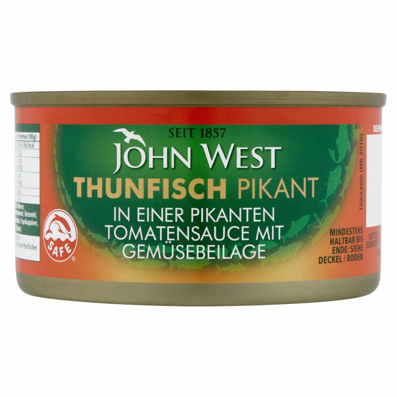 Képek - John West tonhaldarabok zöldségekkel pikáns paradicsommártásban 185 g