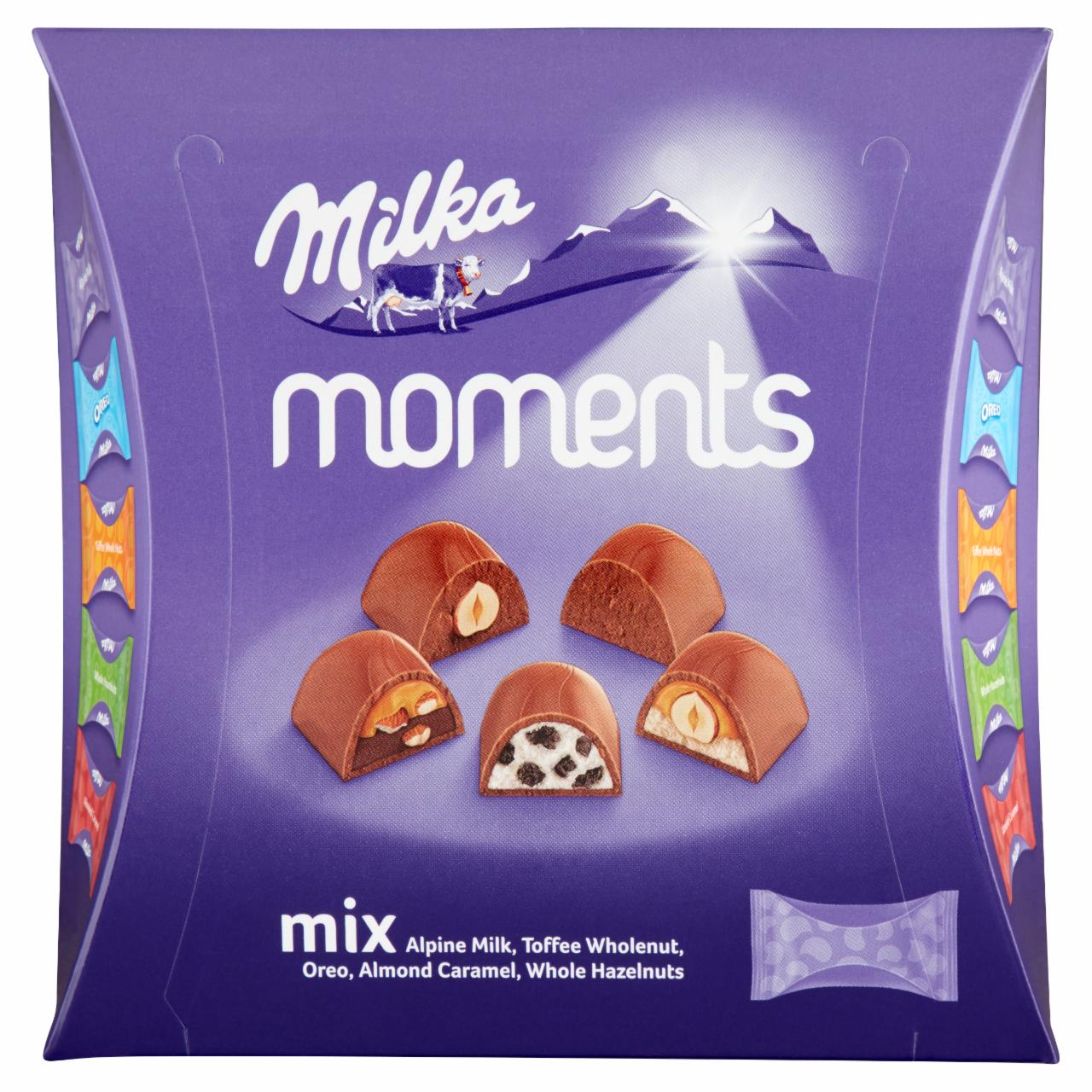 Képek - Milka Moments tejcsokoládé válogatás 11 db 97 g