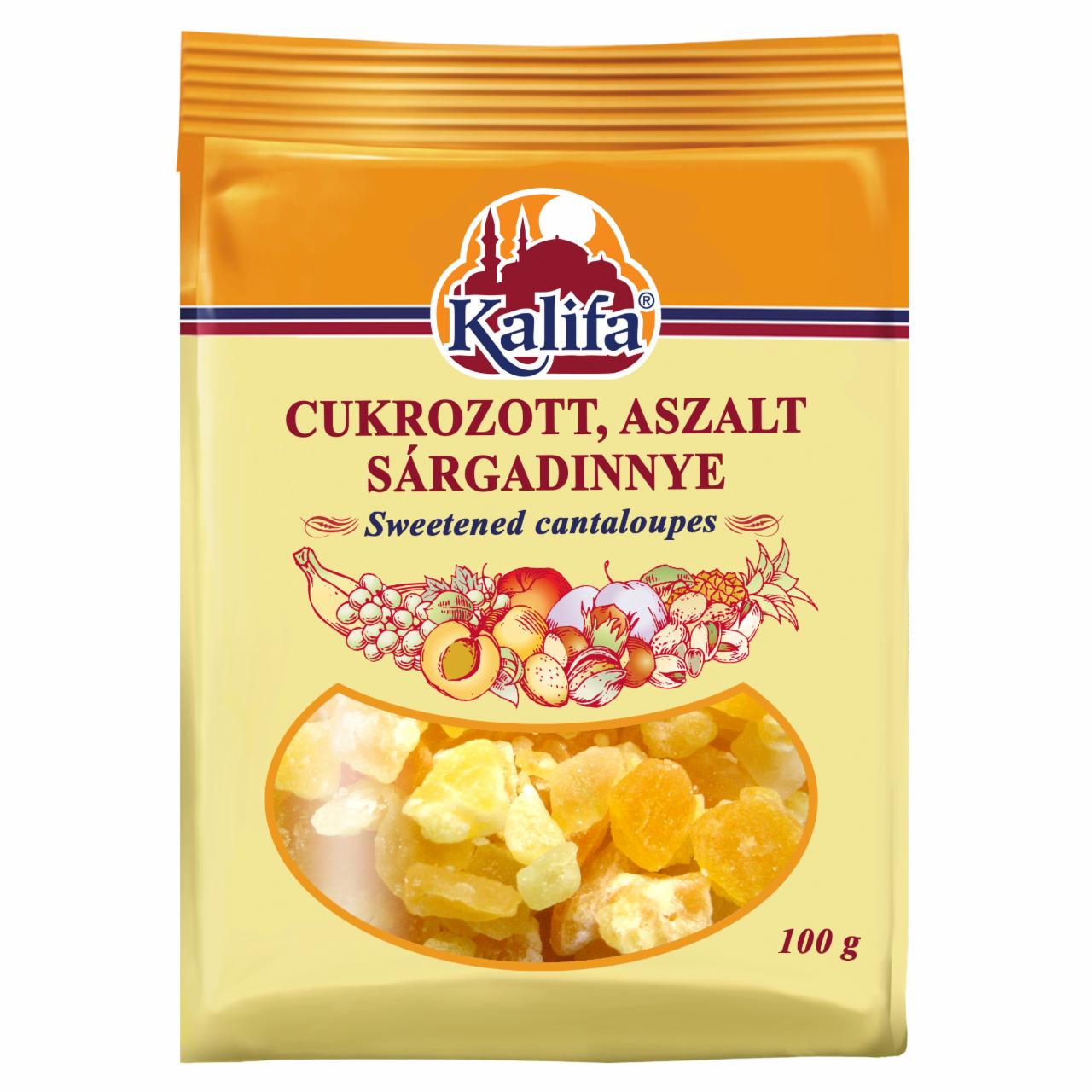 Képek - Kalifa cukrozott, aszalt sárgadinnye 100 g