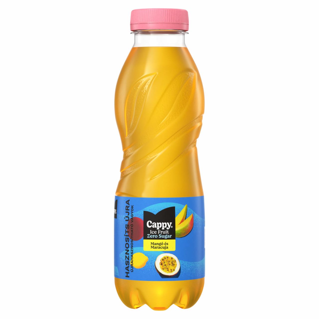 Képek - Cappy Ice Fruit Zero Sugar szénsavmentes mangó-maracuja ízű ital, édesítőszerekkel 500 ml