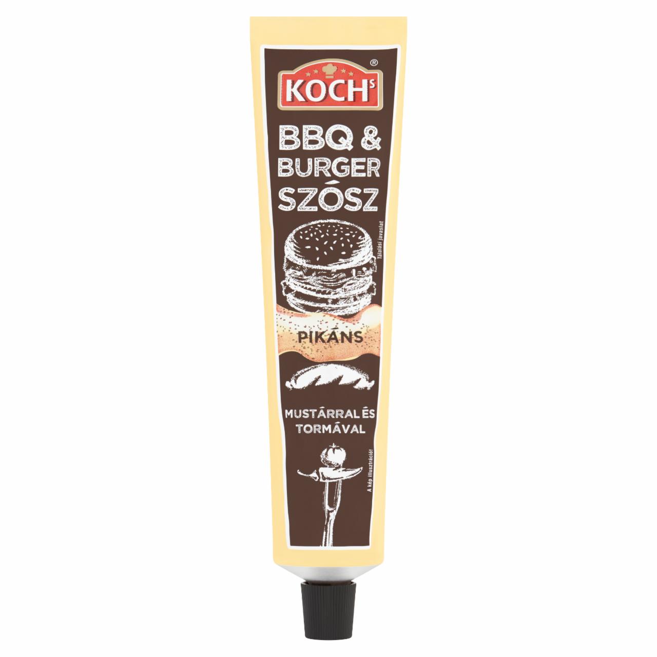 Képek - KOCHs pikáns BBQ & burger szósz mustárral és tormával 190 g