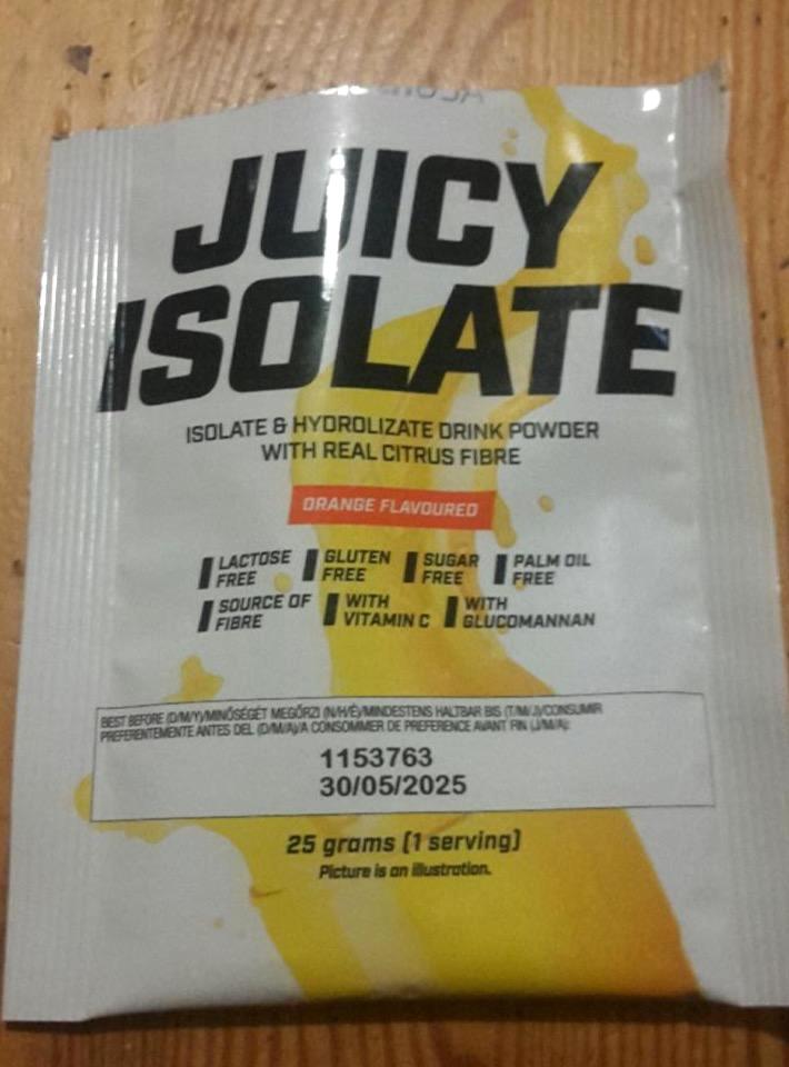 Képek - BioTechUSA Juicy Isolate narancs ízű tejsavófehérje izolátum italpor cukorral, édesítőszerrel 500 g