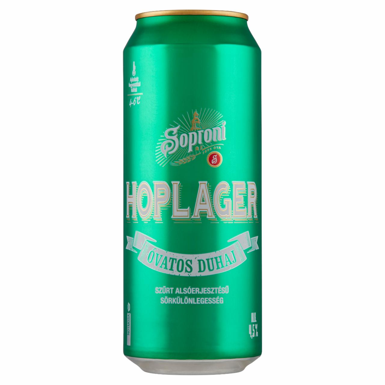 Képek - Soproni Óvatos Duhaj Hoplager szűrt alsóerjesztésű sörkülönlegesség 4,5% 0,5 l doboz