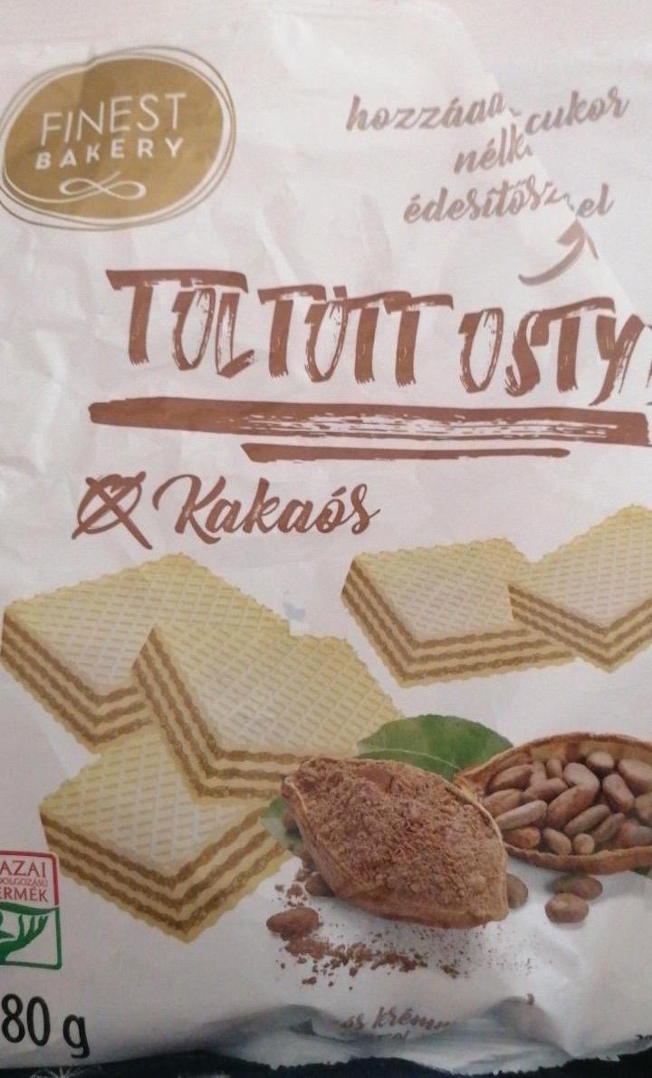 Képek - Töltött ostya kakaós krémmel, hozzáadott cukor nélkül Finest bakery