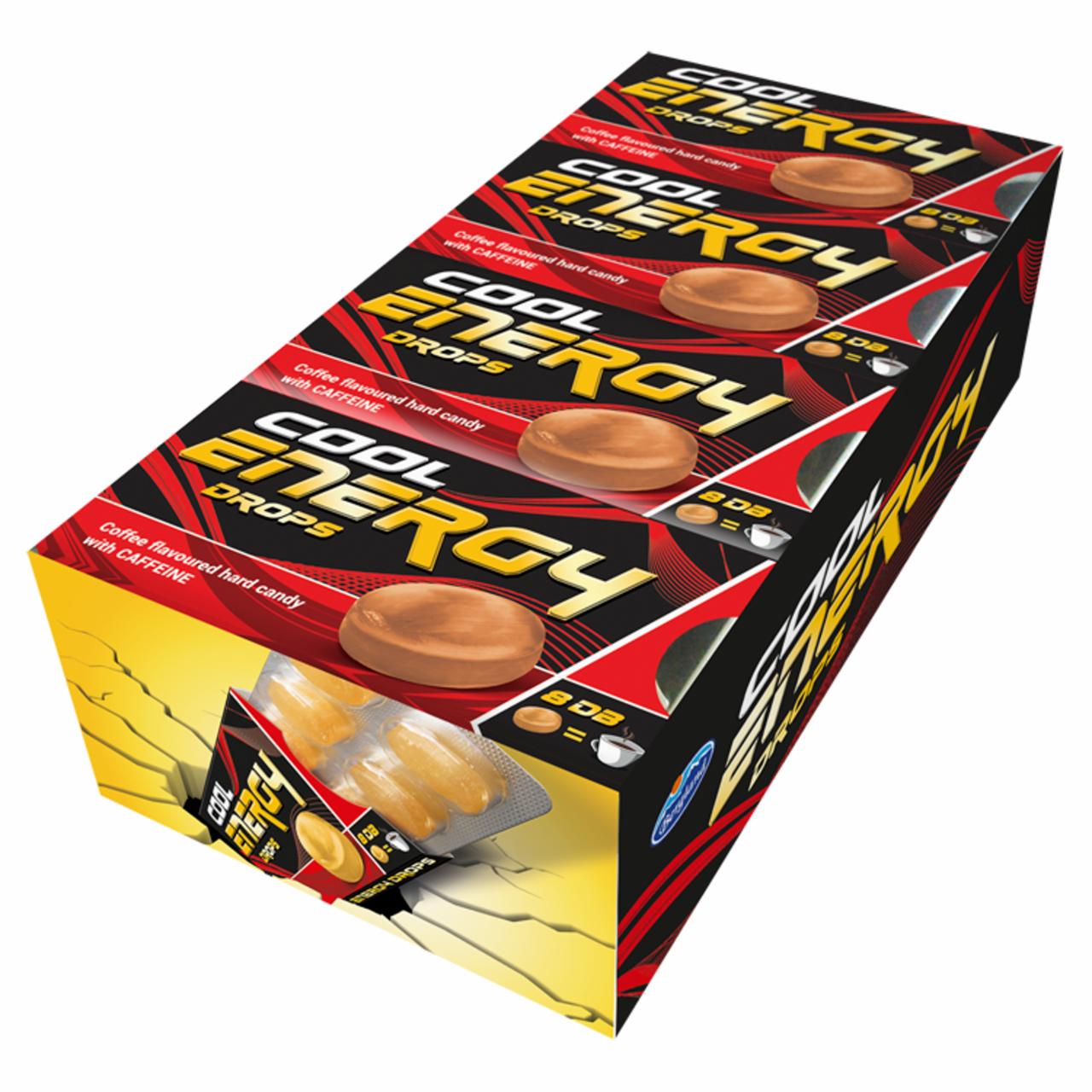 Képek - Bergland COOL kávé ízű töltetlen keménycukorka, koffeinnel 20 x 15 g