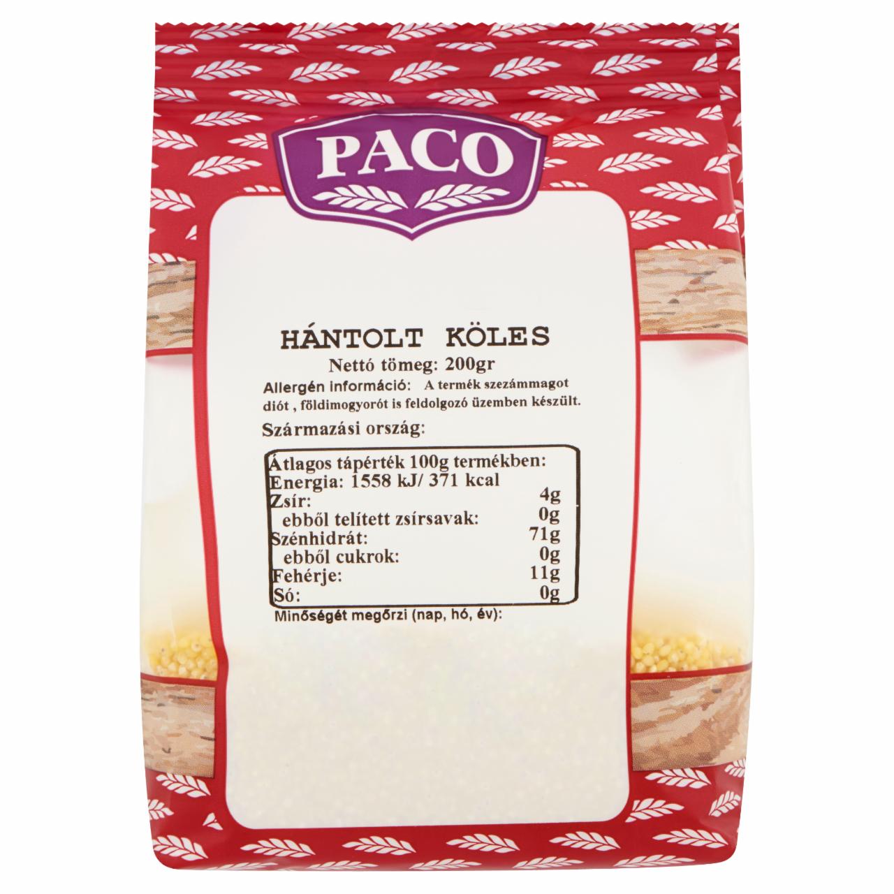 Képek - Paco hántolt köles 200 g