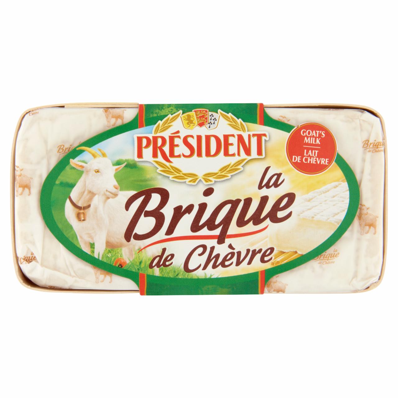 Képek - Président Brique de Chavre zsíros, lágy kecskesajt 150 g