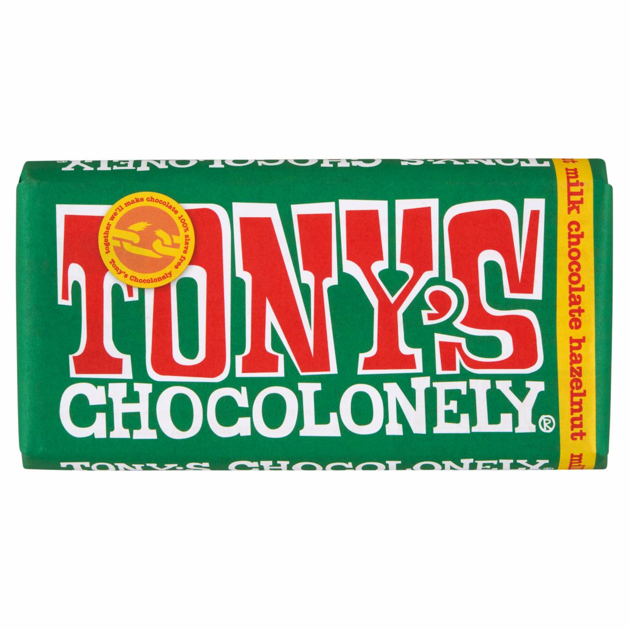 Képek - Tony's Chocolonely mogyorós tejcsokoládé 180 g