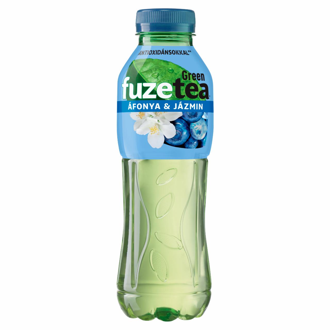 Képek - FUZETEA szénsavmentes, áfonya és jázmin ízű üdítőital zöld tea kivonattal, cukorral 500 ml