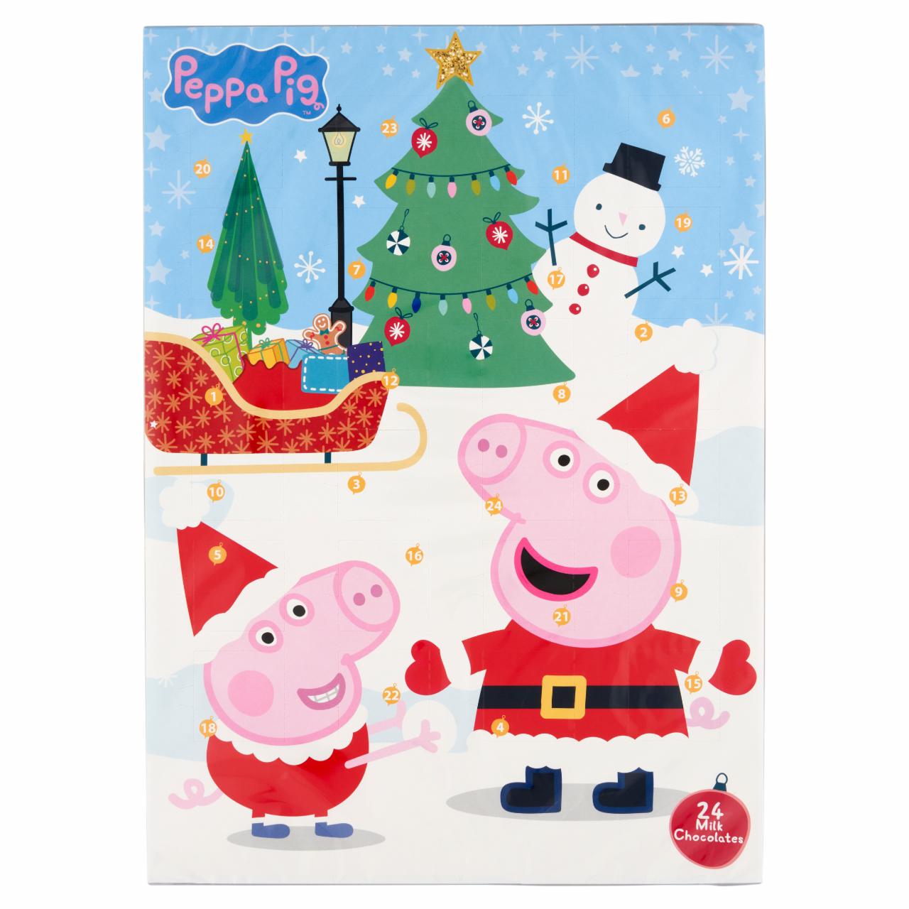 Képek - Peppa Pig tejcsokoládé adventi naptár 50 g