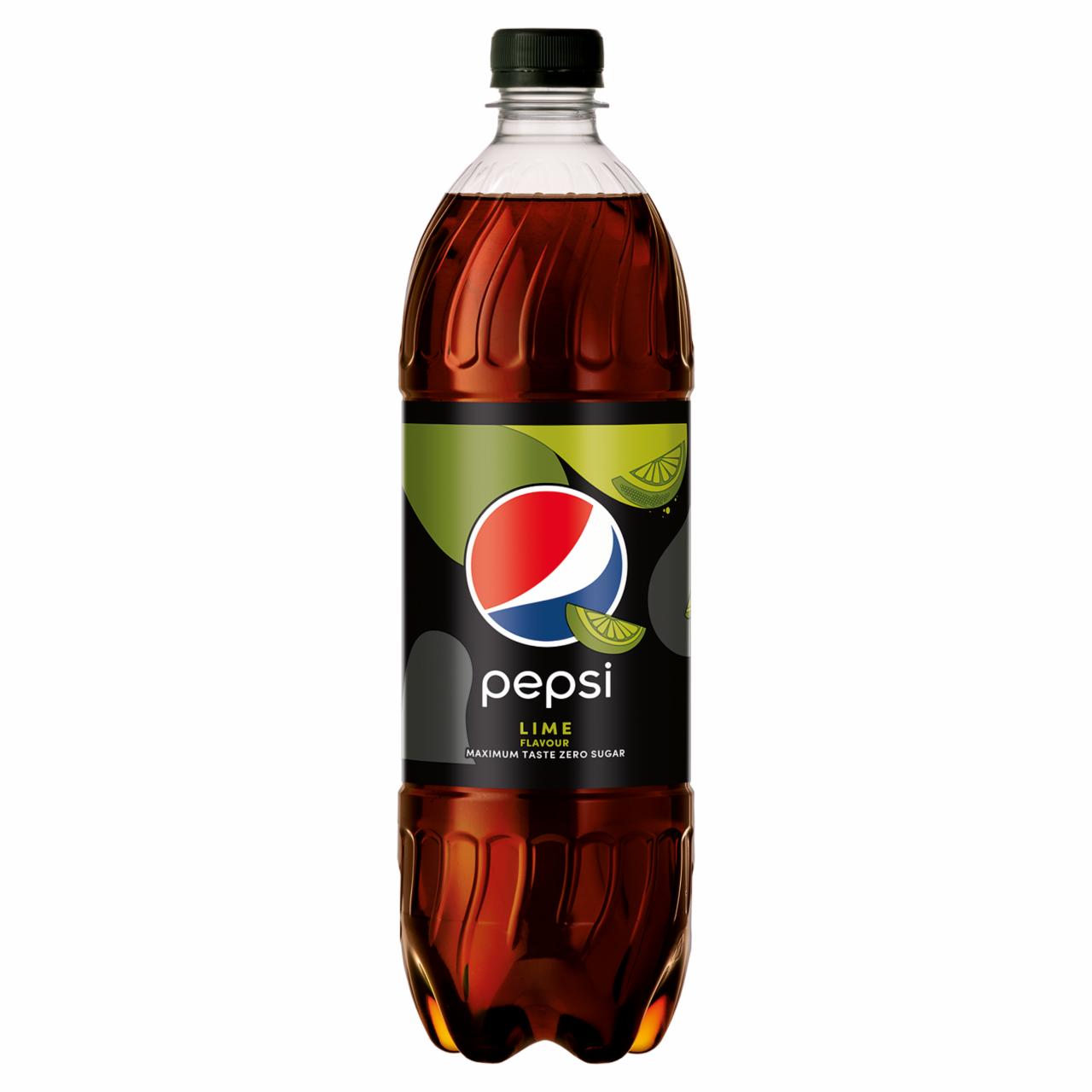 Képek - Pepsi Zero colaízű energiamentes szénsavas üdítőital édesítőszerekkel lime ízesítéssel 1 l