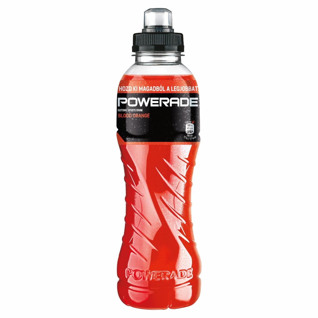 Képek - Powerade Blood Orange szénsavmentes, vérnarancs ízű, izotóniás sportital 500 ml 