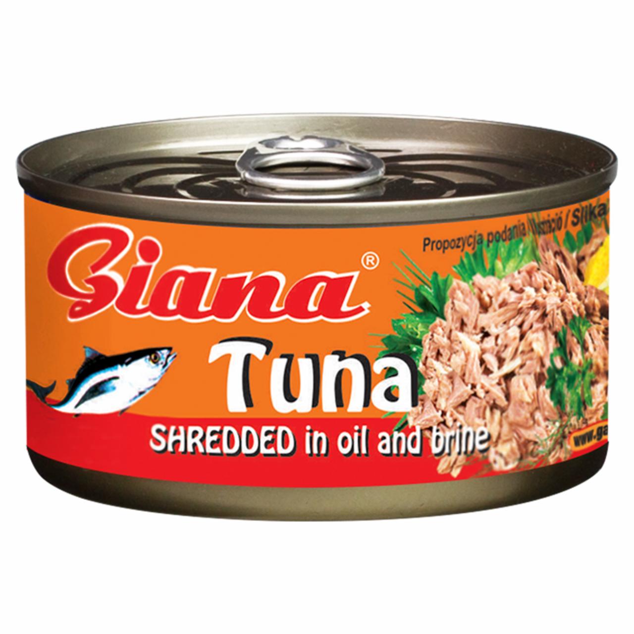 Képek - Giana aprított tonhal növényi olajban és sós lében 185 g