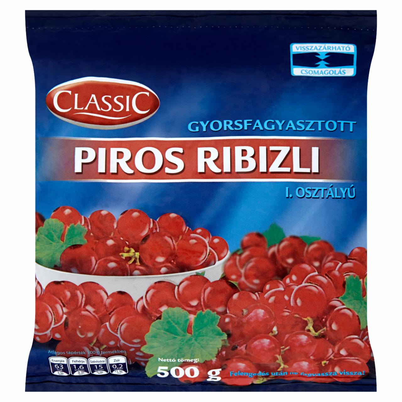 Képek - Classic gyorsfagyasztott piros ribizli 500 g