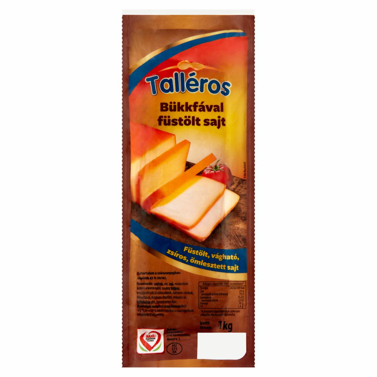 Képek - Talléros bükkfával füstölt, vágható, zsíros, ömlesztett sajt 1 kg