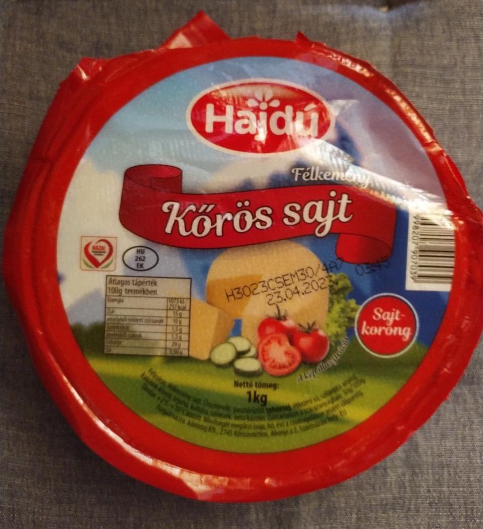 Képek - Hajdú Kőrös félzsíros, félkemény sajtkorong 1 kg