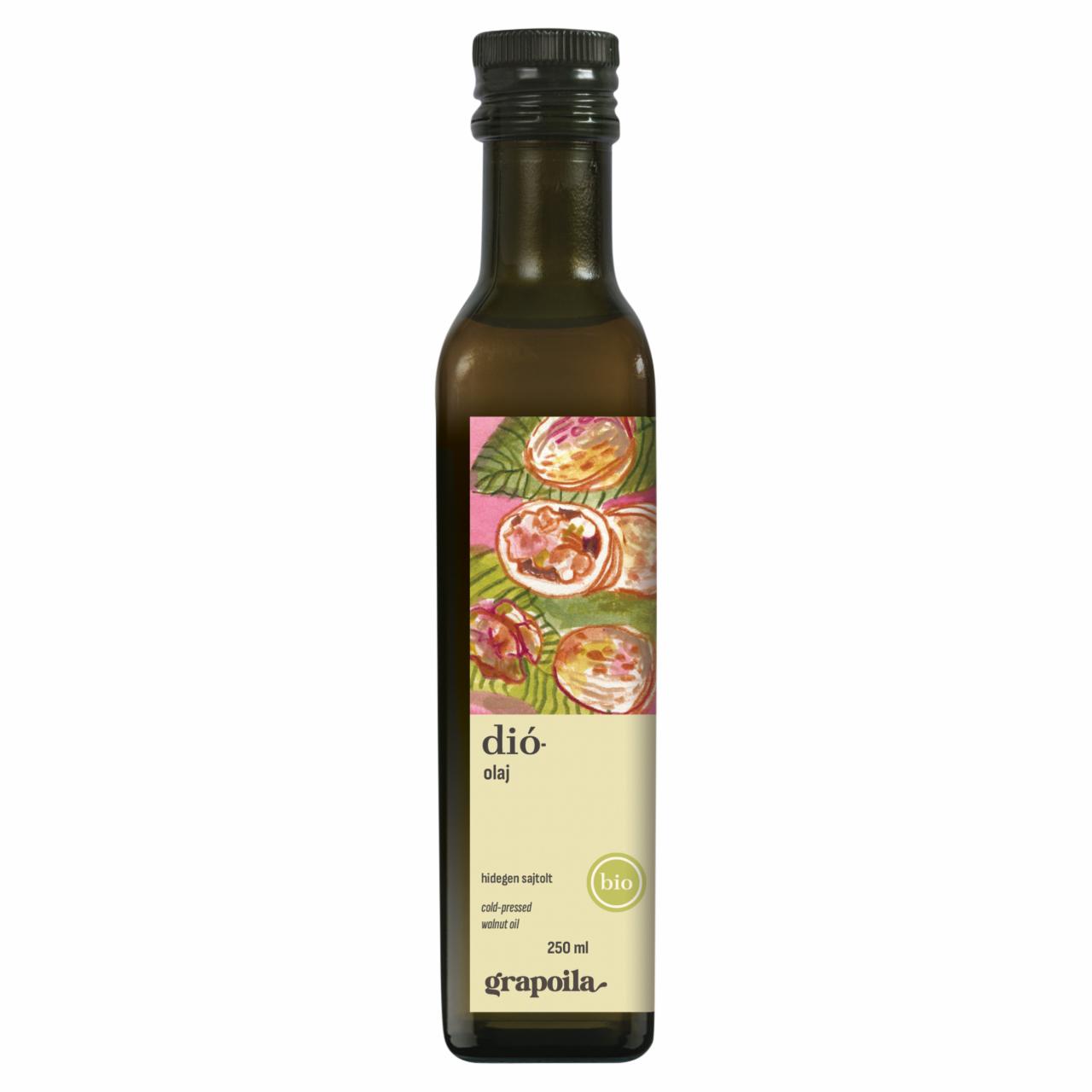 Képek - Grapoila hidegen sajtolt BIO dióolaj 250 ml