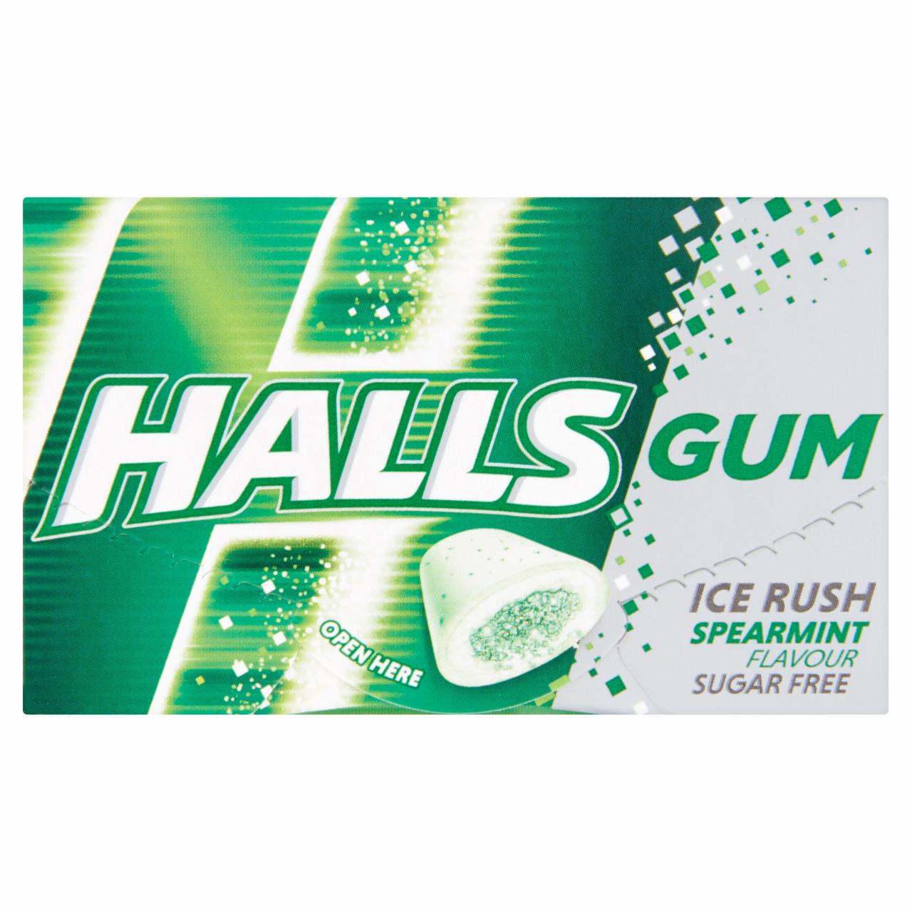 Képek - Halls fodormentaízű cukormentes rágógumi édesítőszerekkel 18 g