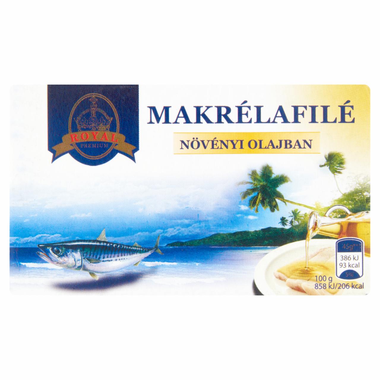 Képek - Royal Premium makrélafilé növényi olajban 125 g