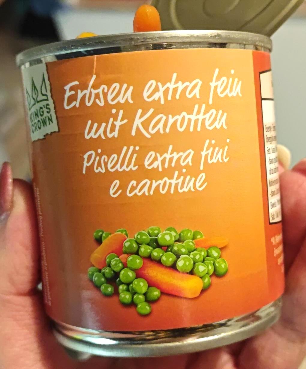 Képek - Erbsen extra fein mit karotten King's crown