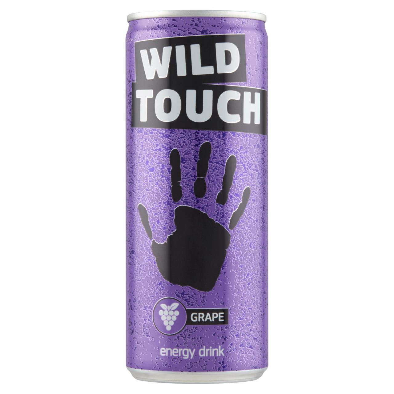 Képek - Wild Touch tutti-frutti és szőlő ízű szénsavas energiaital cukorral és édesítőszerrel 250 ml