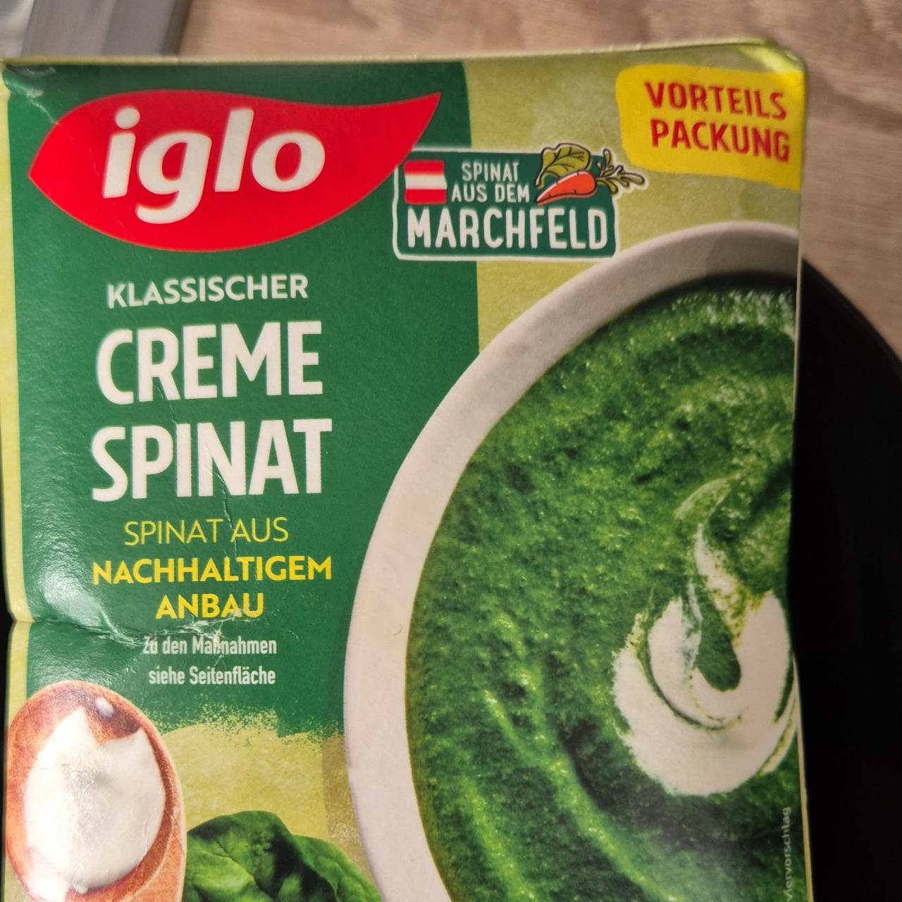 Képek - Klassischer creme spinat Iglo